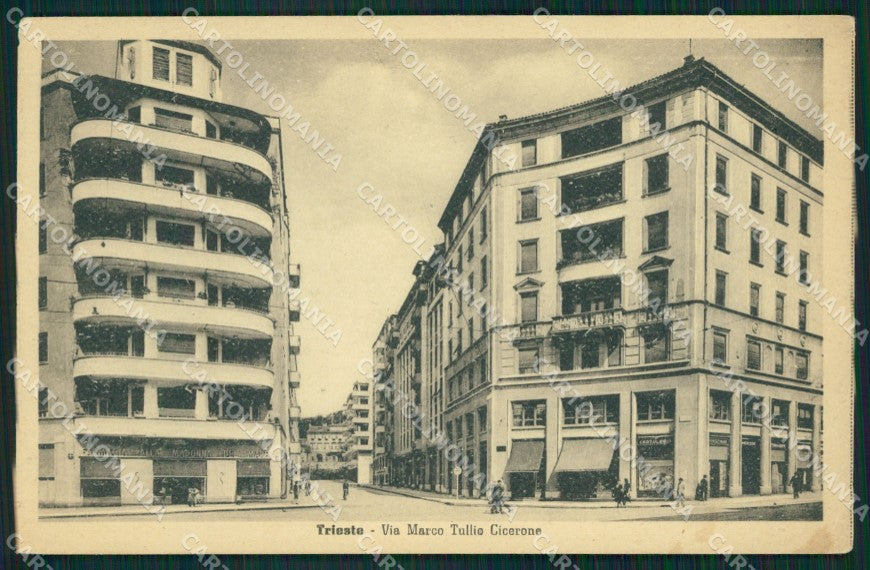Trieste Città PIEGHINA STRAPPINO cartolina QZ8955 – fronte