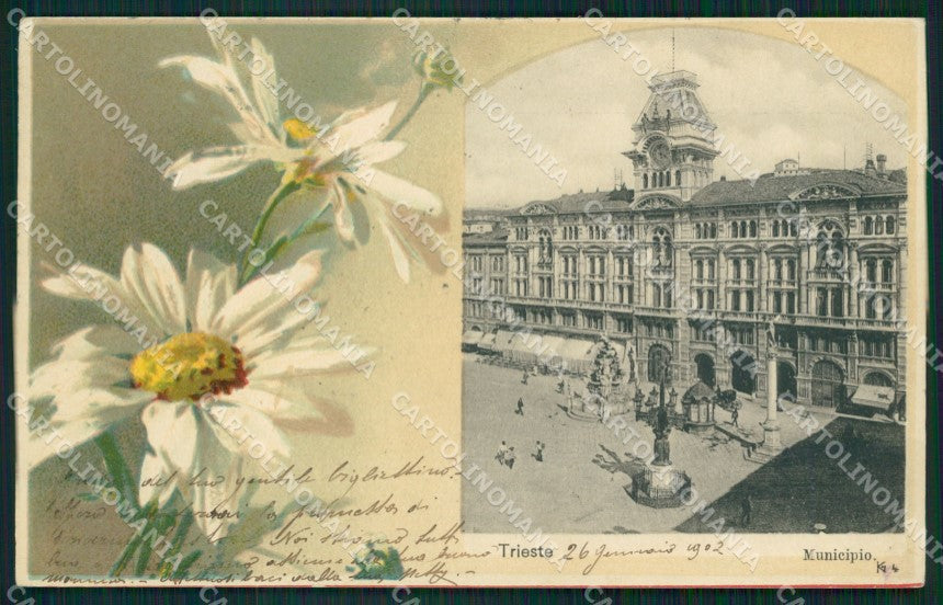 Trieste Città Municipio cartolina QZ8958 – fronte