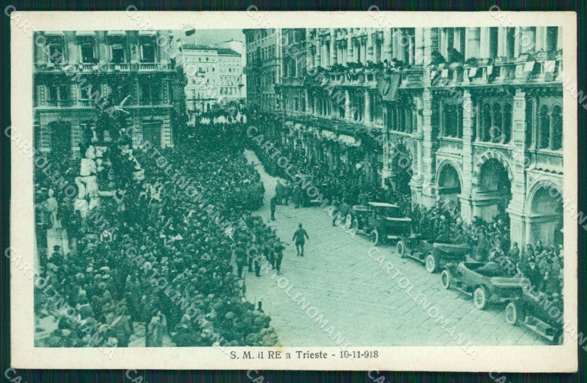 Trieste Città Auto Savoia cartolina QZ8983 – fronte
