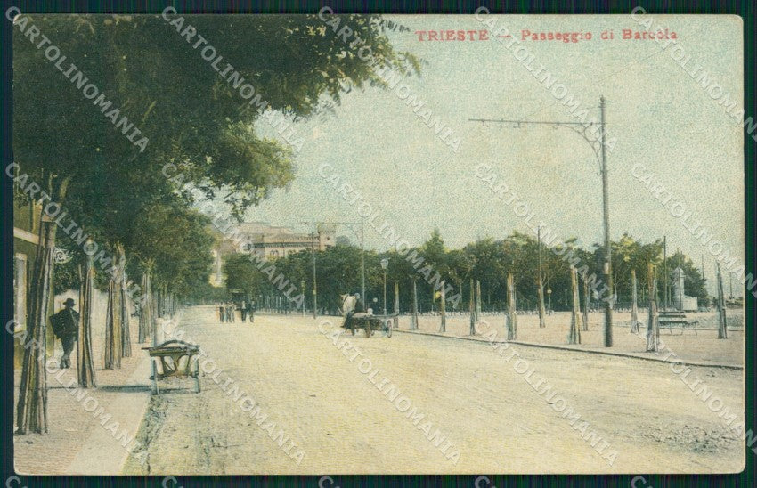 Trieste Barcola cartolina QZ8994 – fronte
