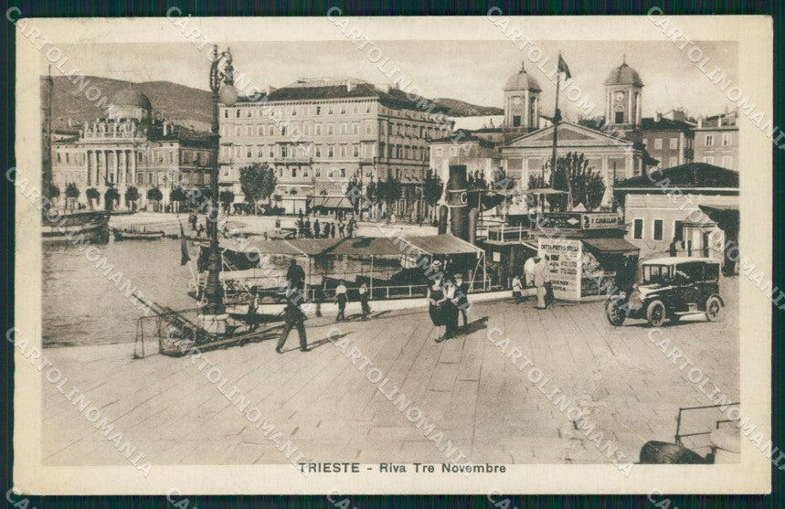 Trieste Città Auto PIEGHINA cartolina QZ9000 – fronte
