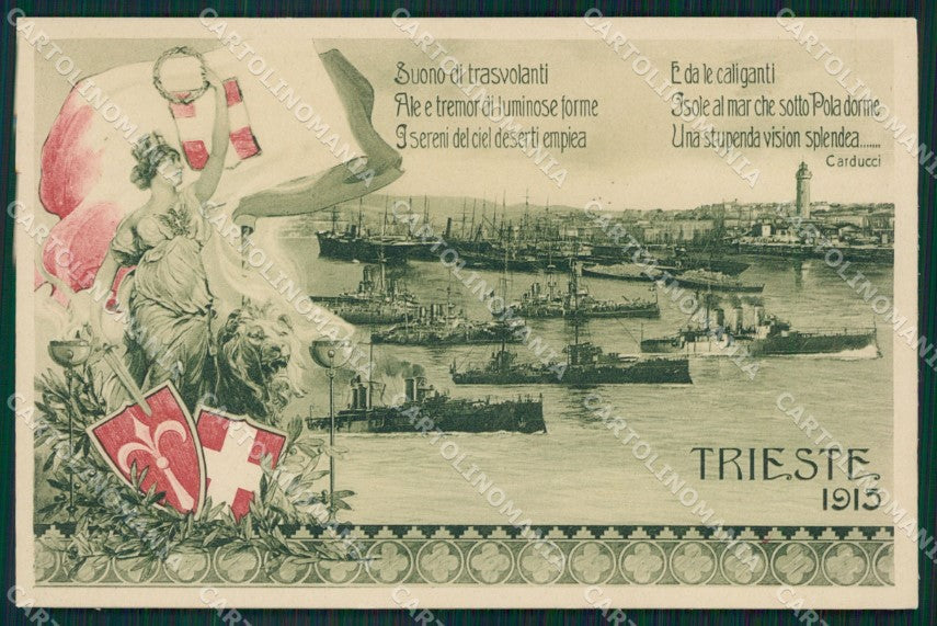 Trieste Città Carducci cartolina QZ9018 – fronte