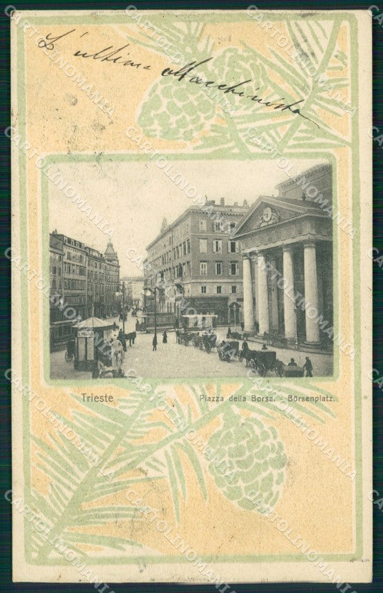 Trieste Città Borsa cartolina QZ9026 – fronte