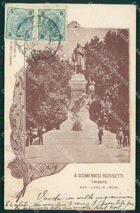 Trieste Città SCOLLATA cartolina QZ9028 – fronte
