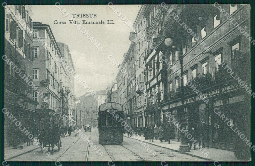Trieste Città Tram cartolina QZ9046 – fronte