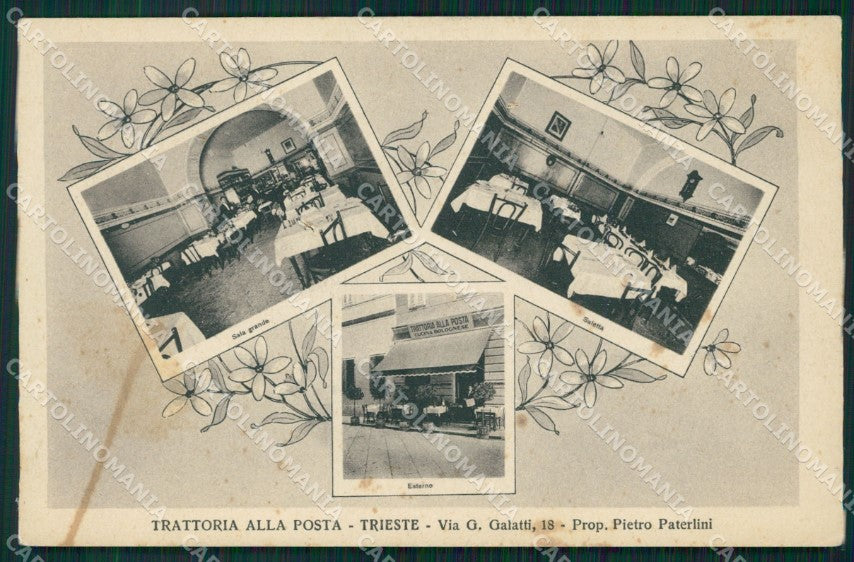 Trieste Città Trattoria della Posta FORI cartolina QZ9049 – fronte