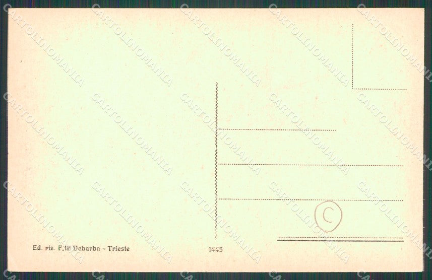 Trieste Muggia Mura cartolina QZ9068 – retro