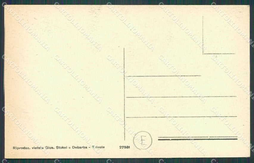 Trieste Muggia Barche cartolina QZ9080 – retro