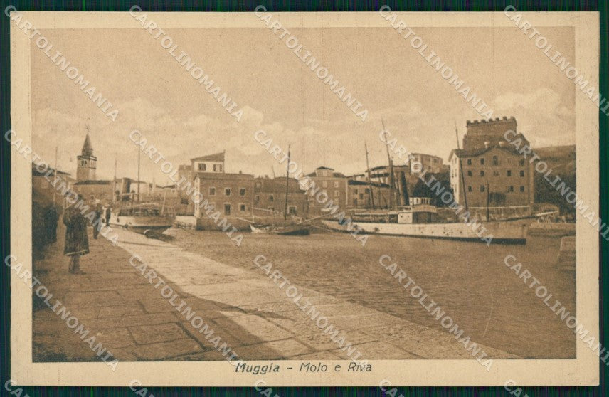 Trieste Muggia Barche cartolina QZ9082 – fronte