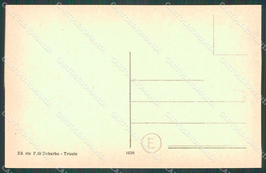 Trieste Muggia Barche cartolina QZ9082 – retro