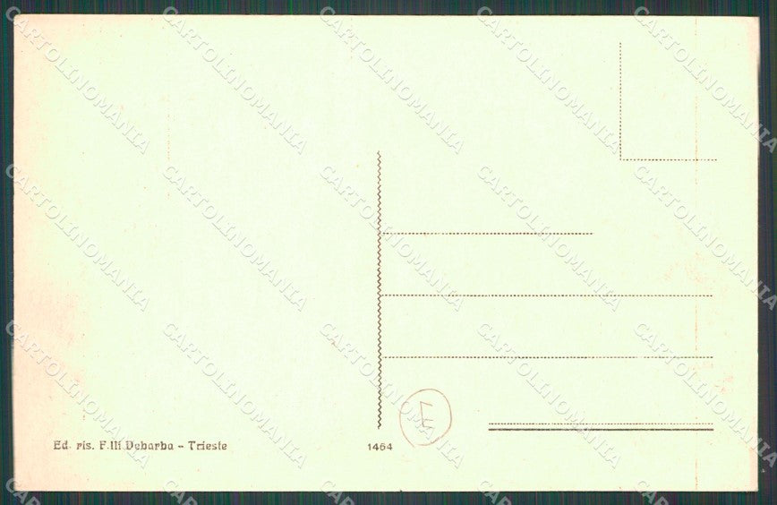 Trieste Muggia Municipio cartolina QZ9085 – retro