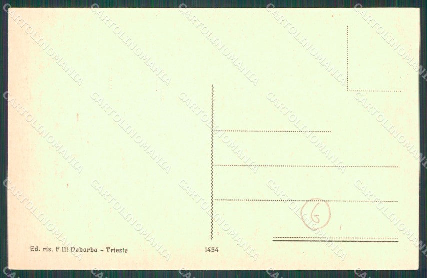 Trieste Muggia Carretto cartolina QZ9091 – retro