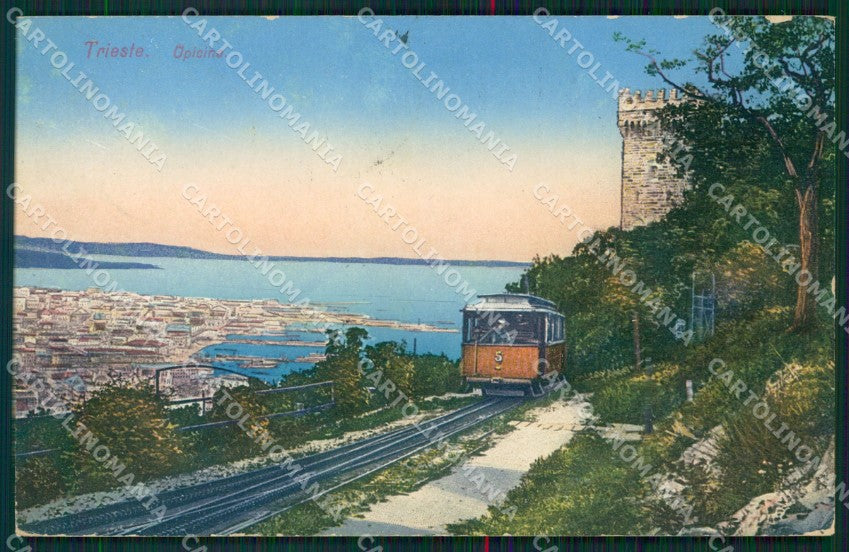 Trieste Villa Opicina Elettrovia Trieste Opicina cartolina QZ9098 – fronte
