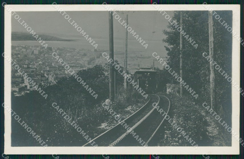 Trieste Scorcola Elettrovia Trieste Opicina Foto cartolina QZ9099 – fronte