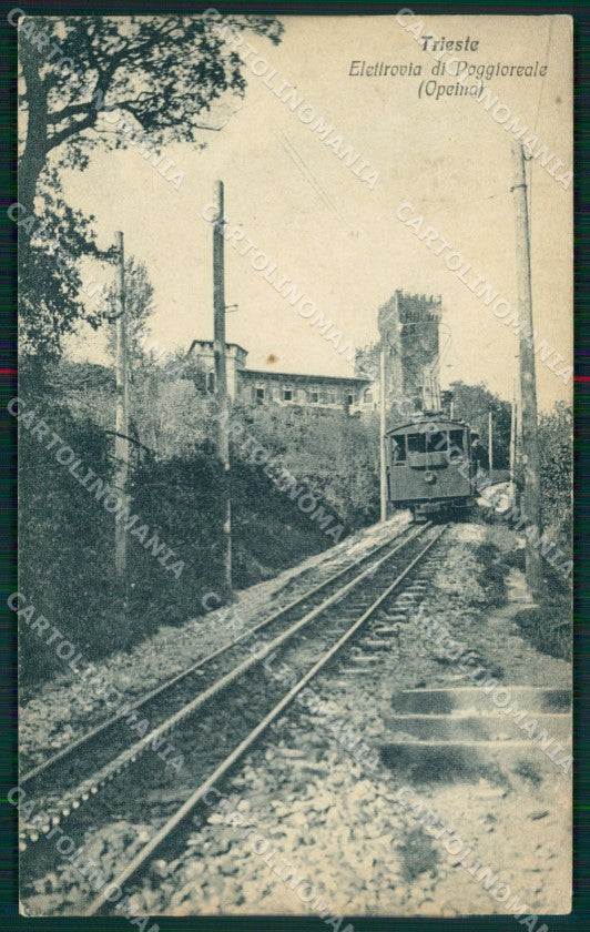 Trieste Poggioreale Elettrovia Trieste Opicina cartolina QZ9100 – fronte