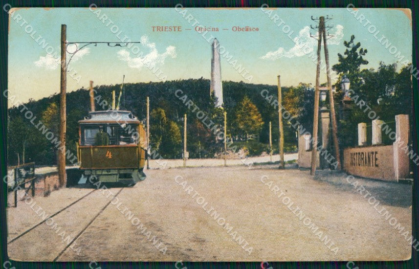 Trieste Villa Opicina Elettrovia Trieste Opicina cartolina QZ9103 – fronte