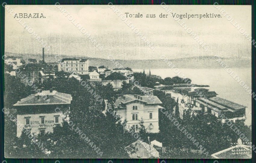 Croazia Abbazia cartolina QZ9106 – fronte