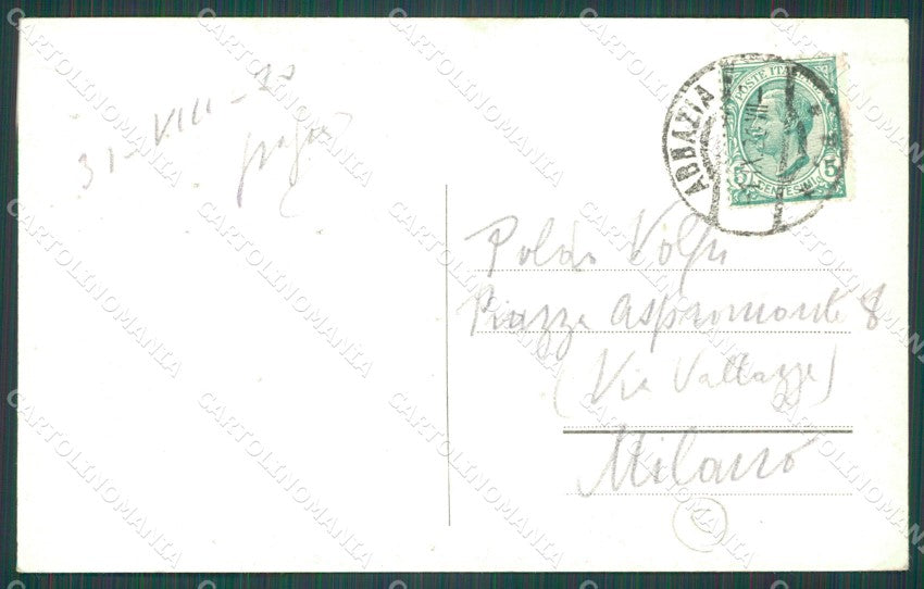 Croazia Abbazia cartolina QZ9106 – retro