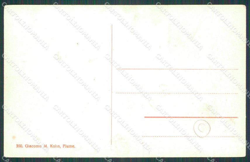 Croazia Abbazia Barche cartolina QZ9117 – retro
