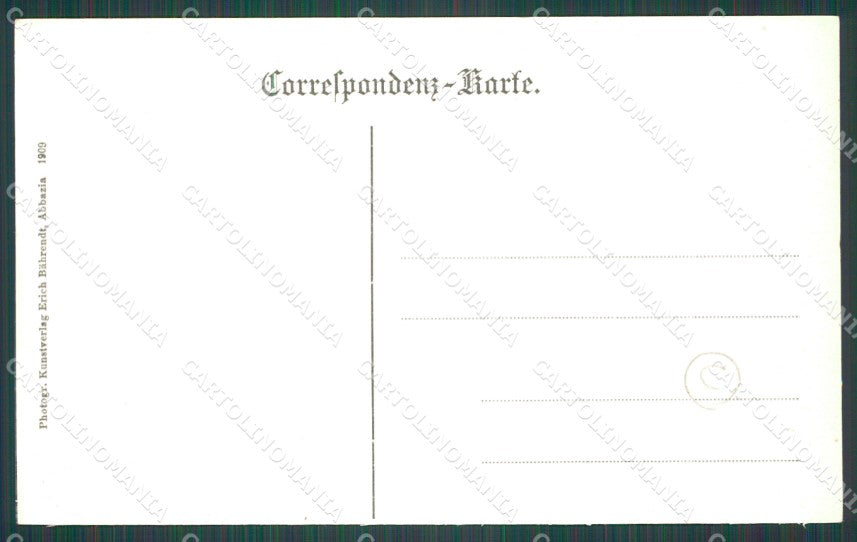 Croazia Abbazia Barche cartolina QZ9118 – retro