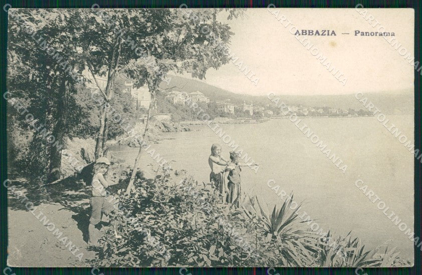 Croazia Abbazia cartolina QZ9123 – fronte