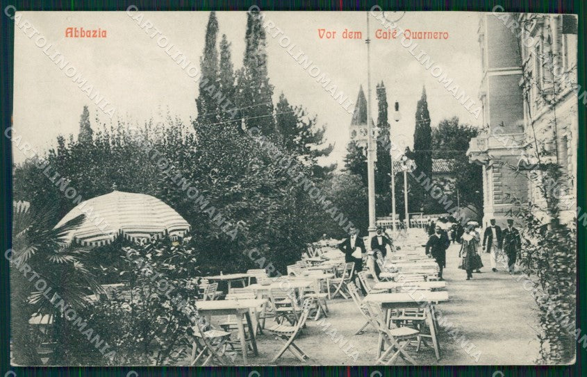 Croazia Abbazia cartolina QZ9124 – fronte