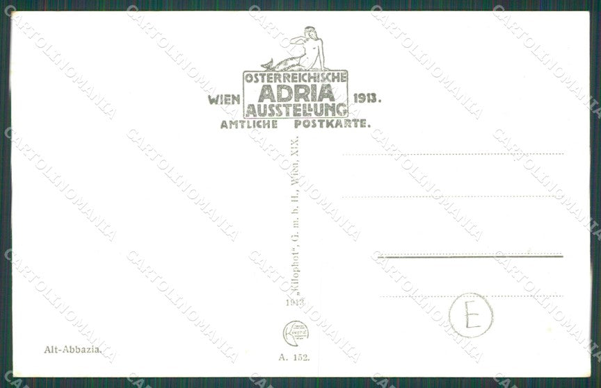 Croazia Abbazia cartolina QZ9131 – retro