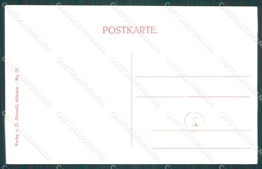 Croazia Abbazia cartolina QZ9132 – retro