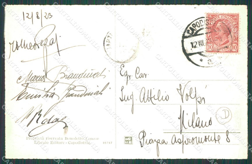 Slovenia Capodistria Collegio Santa Chiara cartolina QZ9135 – retro