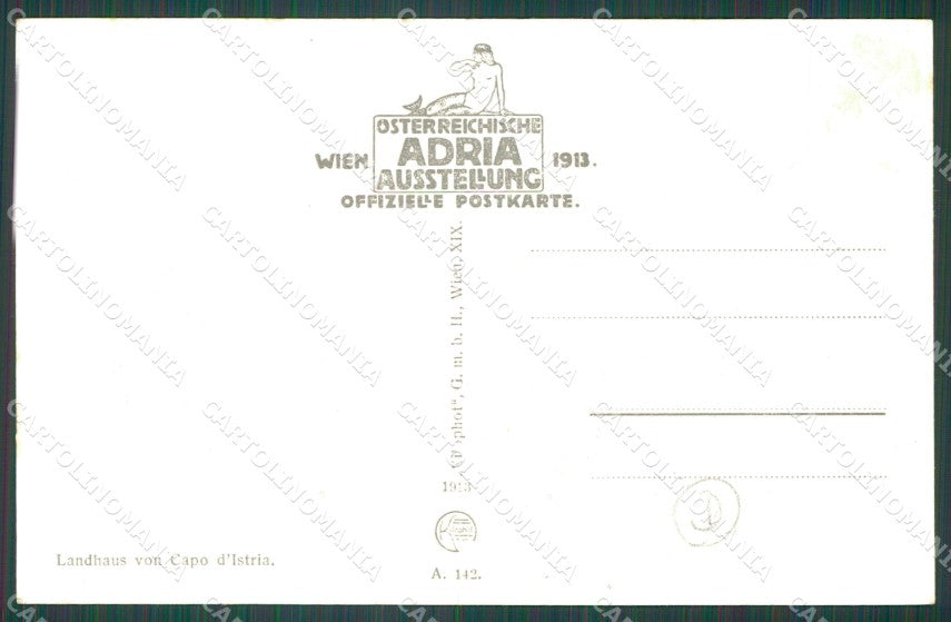Slovenia Capodistria cartolina QZ9140 – retro
