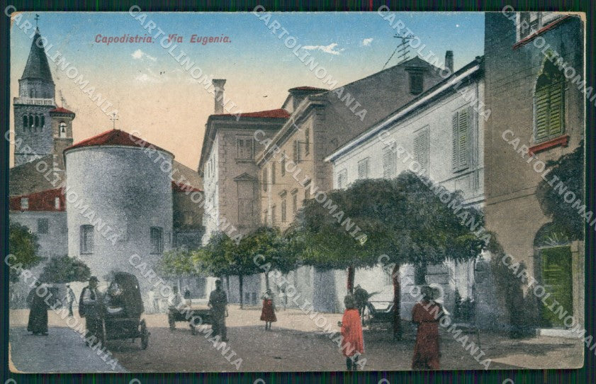 Slovenia Capodistria Carretto cartolina QZ9146 – fronte