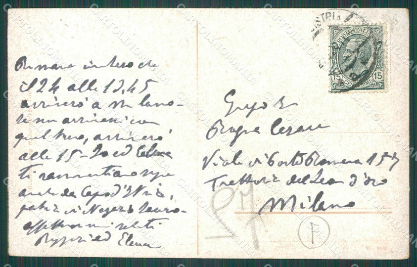 Slovenia Capodistria Carretto cartolina QZ9146 – retro