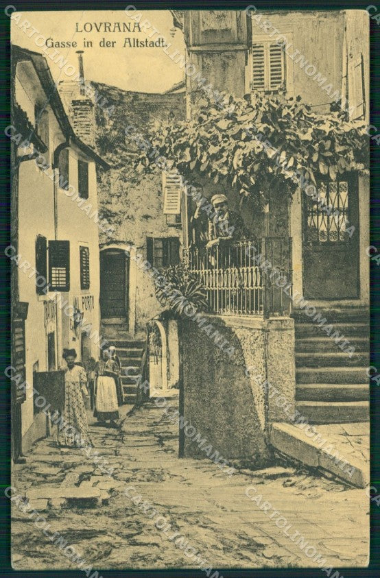 Croazia Laurana PIEGA cartolina QZ9149 – fronte