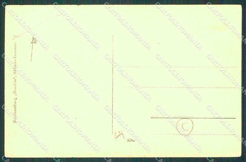 Croazia Laurana PIEGA cartolina QZ9149 – retro