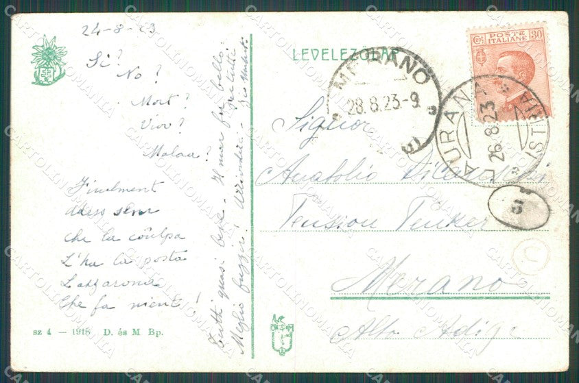Croazia Laurana cartolina QZ9152 – retro