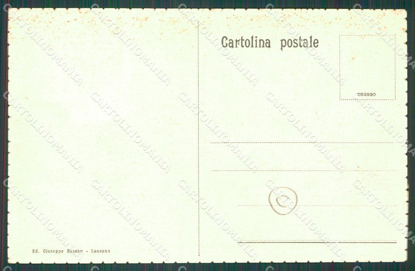 Croazia Laurana cartolina QZ9155 – retro