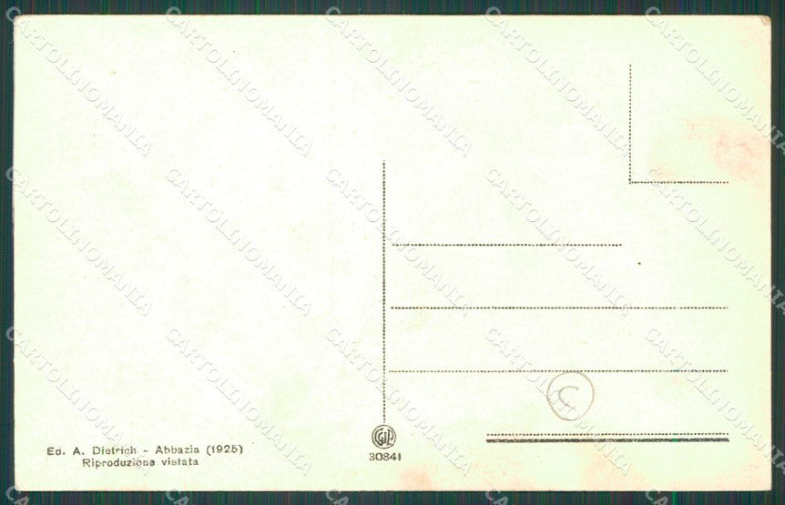 Croazia Laurana Barche cartolina QZ9158 – retro