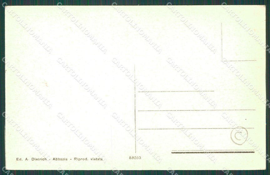 Croazia Laurana cartolina QZ9159 – retro