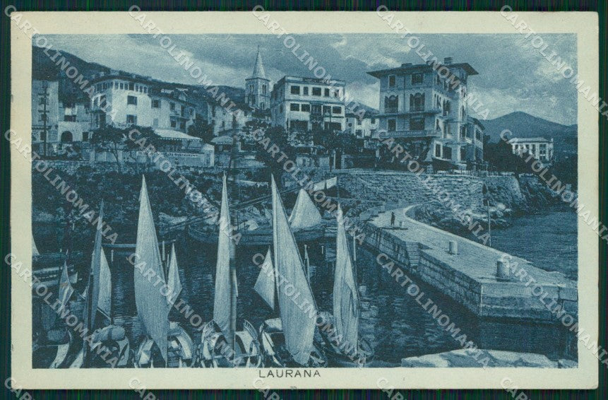 Croazia Laurana Barche cartolina QZ9161 – fronte