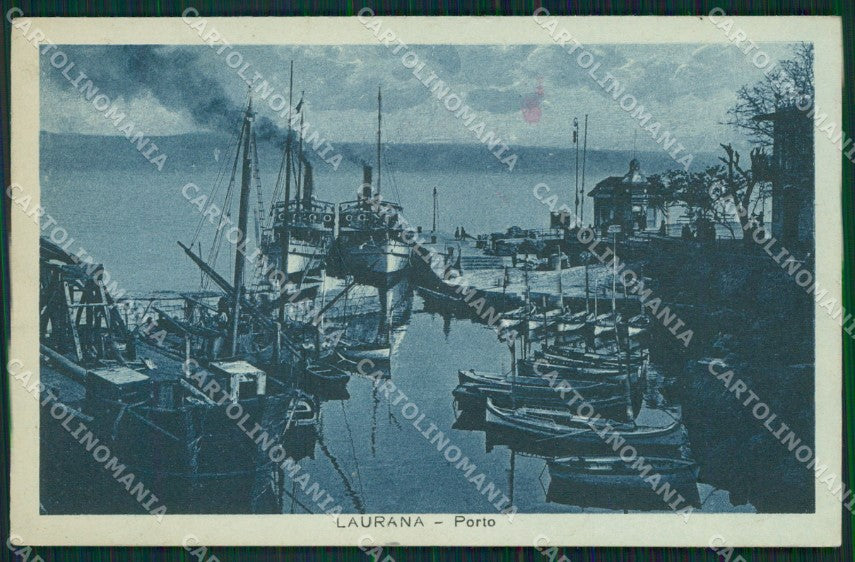 Croazia Laurana Barche MACCHIA cartolina QZ9167 – fronte