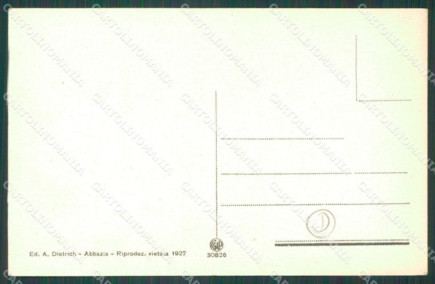 Croazia Laurana Barche MACCHIA cartolina QZ9167 – retro
