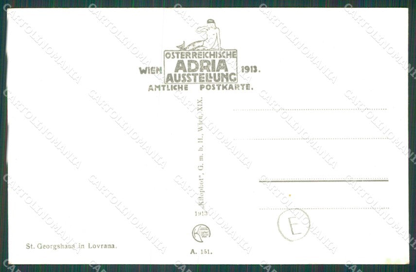 Croazia Laurana cartolina QZ9169 – retro