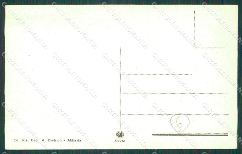 Croazia Laurana cartolina QZ9173 – retro