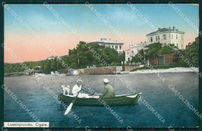 Croazia Lussinpiccolo Cigale Barca cartolina QZ9187 – fronte