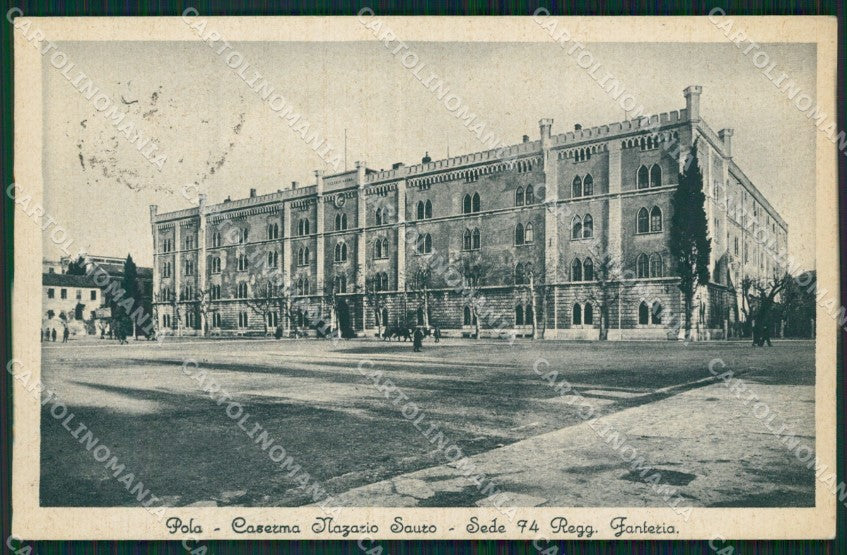 Croazia Pola Caserma cartolina QZ9208 – fronte
