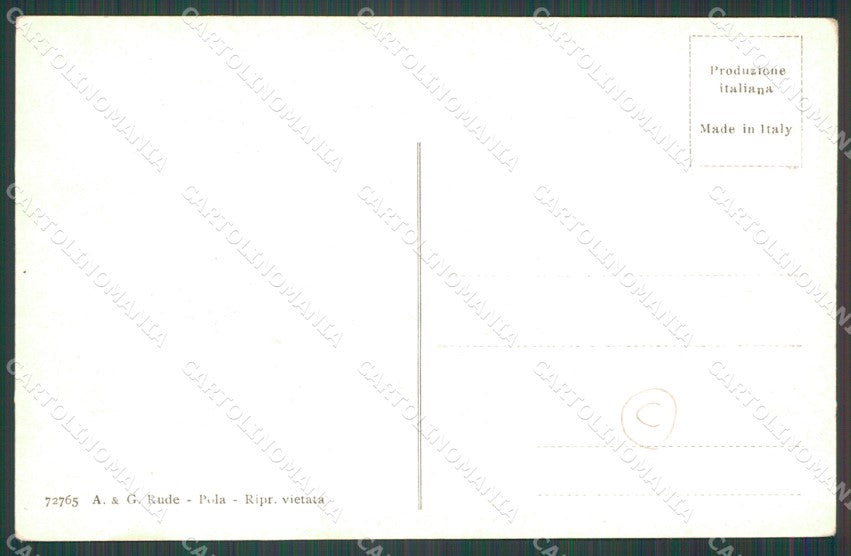 Croazia Pola Stazione Torpediniere cartolina QZ9212 – retro