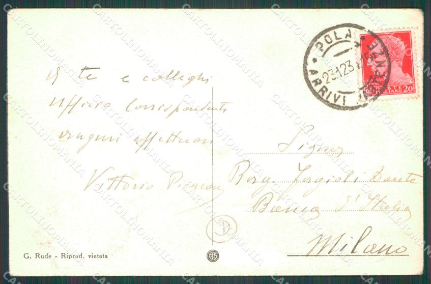 Croazia Pola cartolina QZ9219 – retro