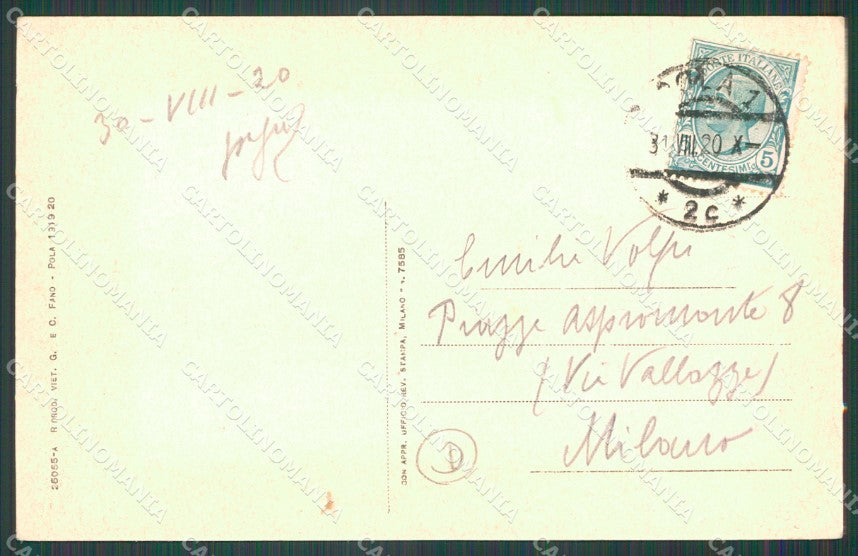 Croazia Pola Cicconi cartolina QZ9224 – retro