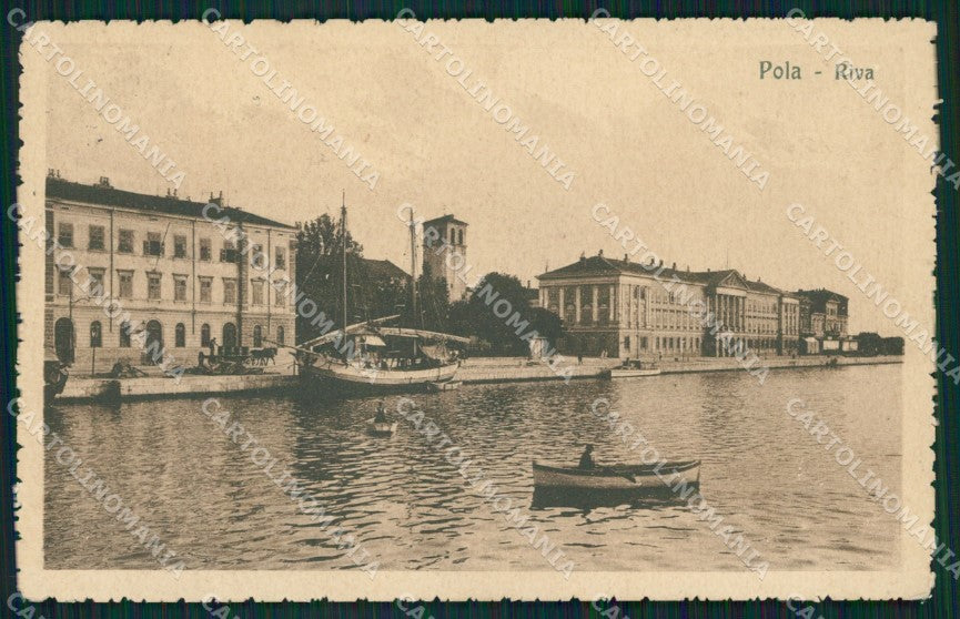 Croazia Pola Barche cartolina QZ9227 – fronte