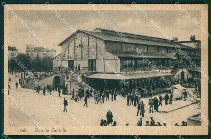 Croazia Pola Mercato Centrale cartolina QZ9231 – fronte